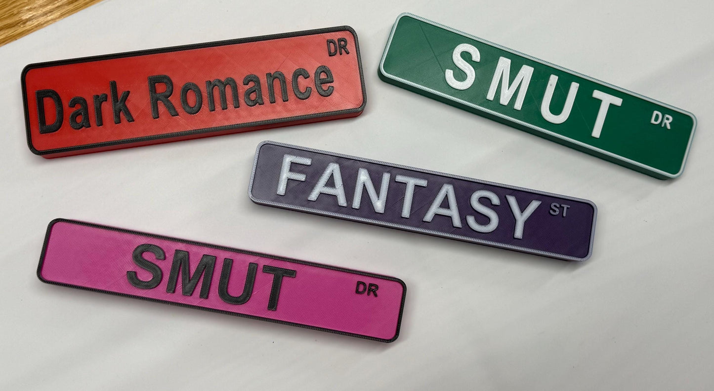 Street Sign Shelf Decor