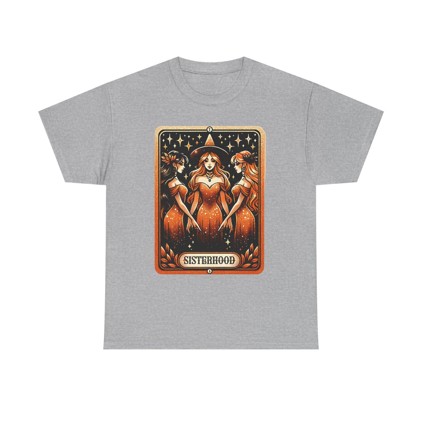 Sisterhood Graphic Tee — Vintage Tarot-Style Women Illustration