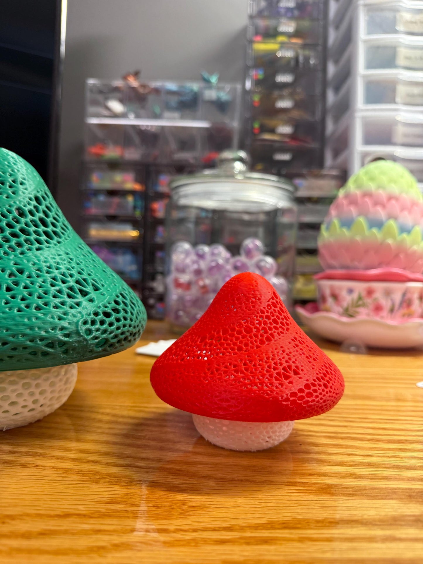 Mushroom Tea Light Lamp