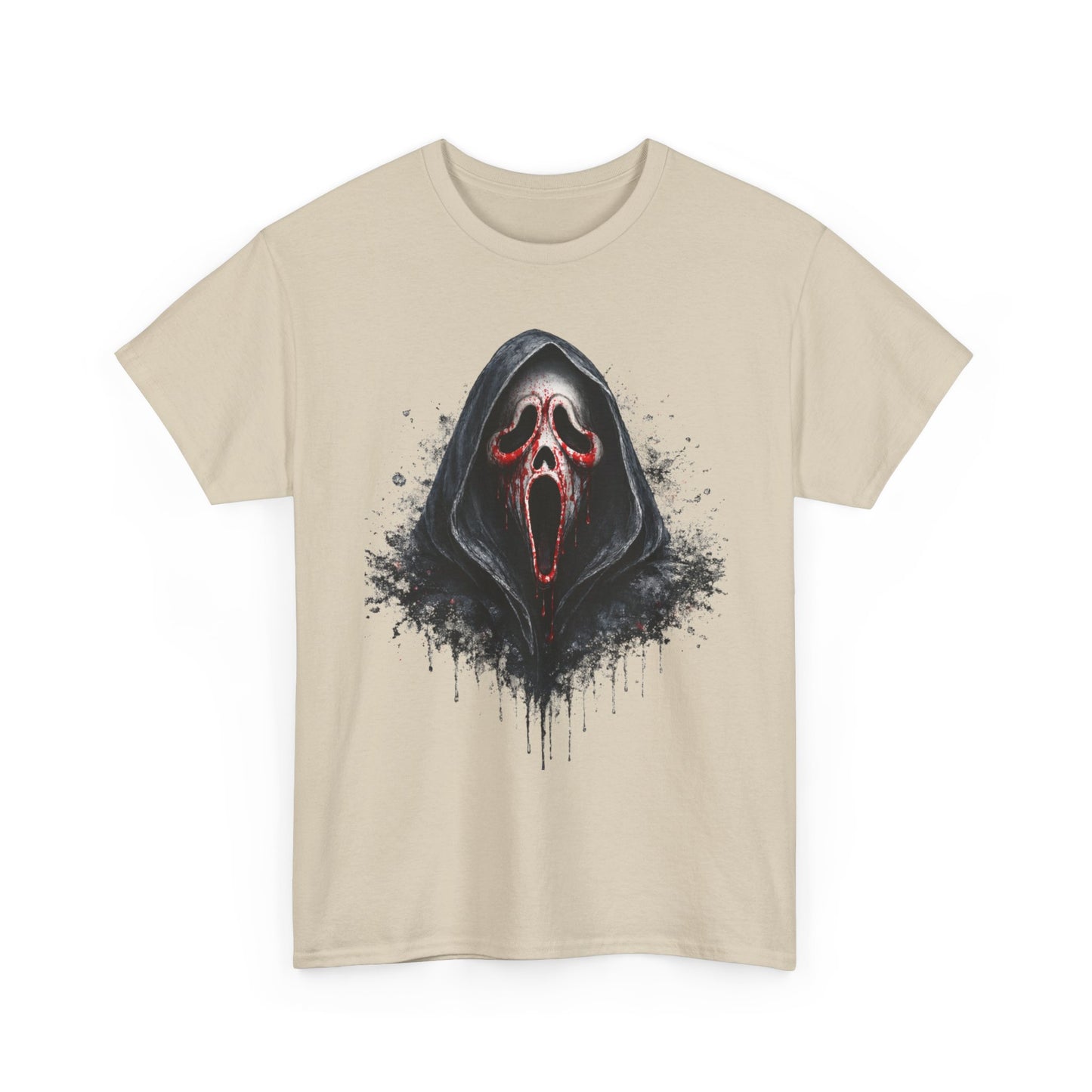 Scream Mask Horror Tee — Distressed Ghostface Graphic T-Shirt