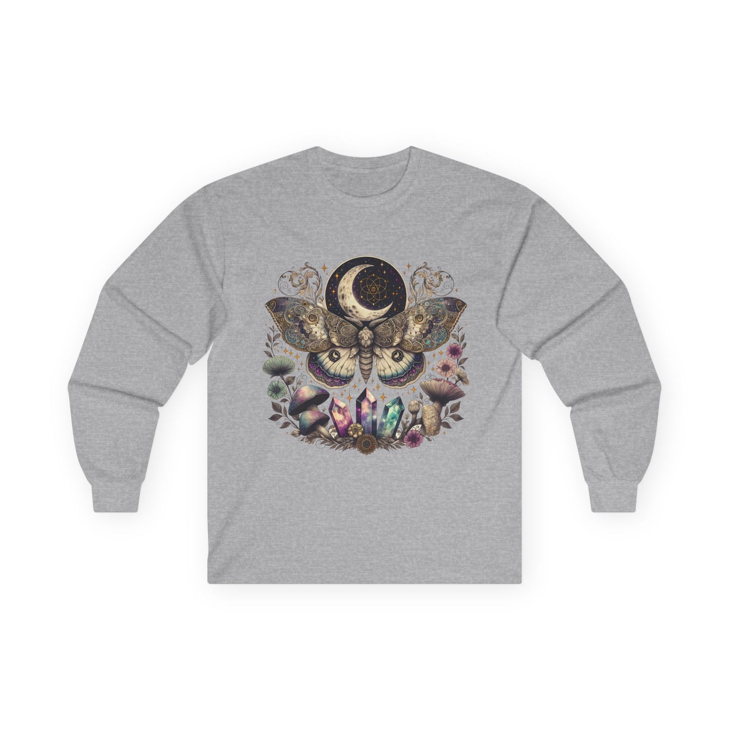 Mystical  Moth Long Sleeve Tee