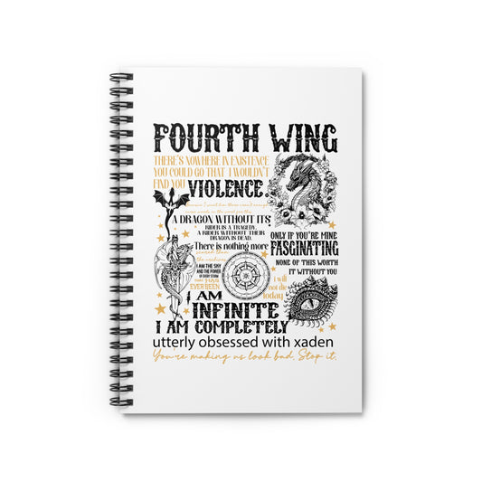 Fourth Wing Inspired Spiral Notebook