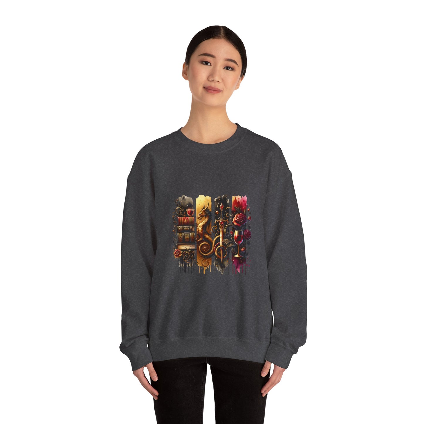 Dragon Fantasy Book Lover Sweatshirt