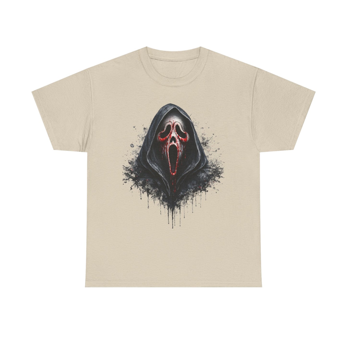 Scream Mask Horror Tee — Distressed Ghostface Graphic T-Shirt