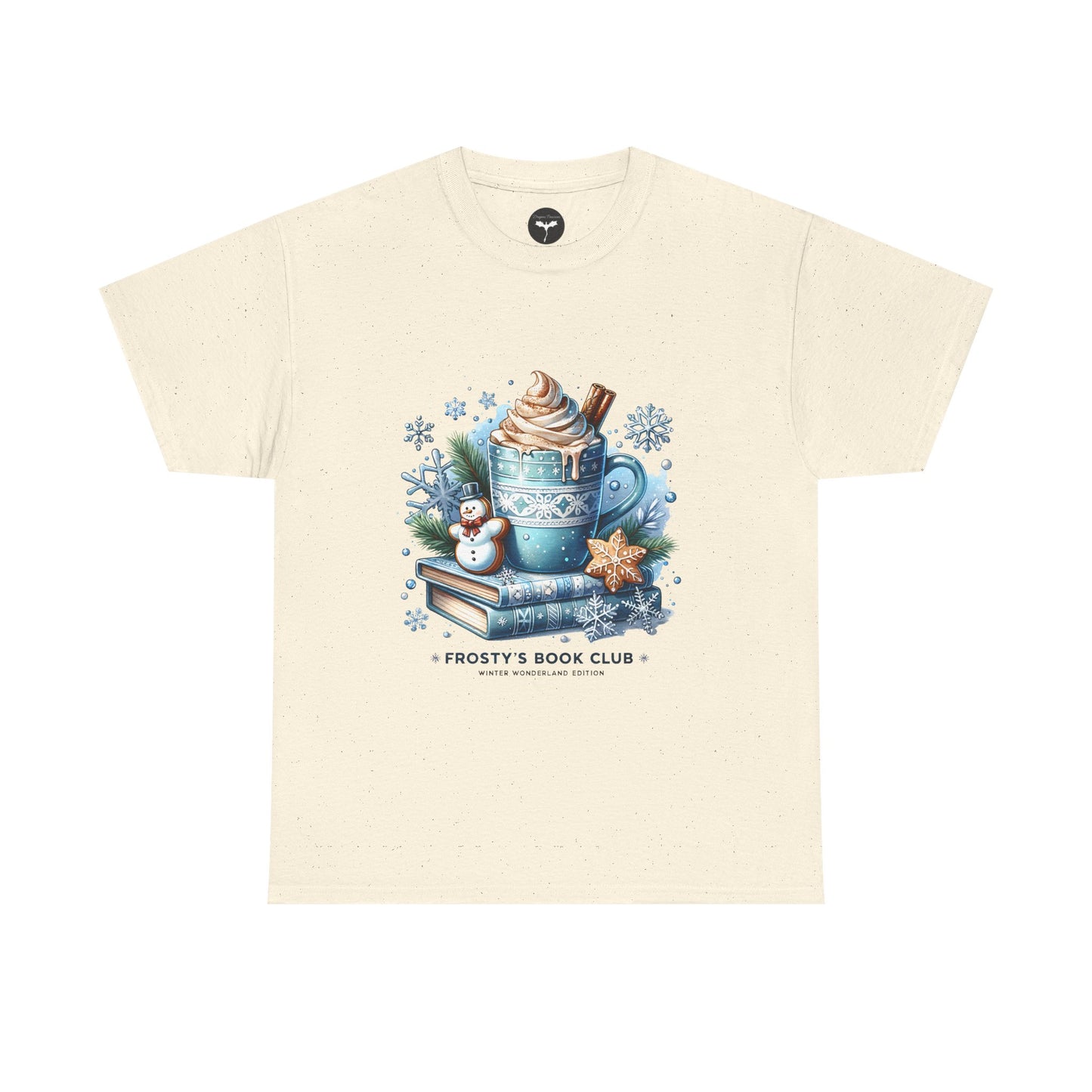 Frosty's Book Club T-Shirt — 'Frosty's Book Club' Hot Cocoa & Snowman Design