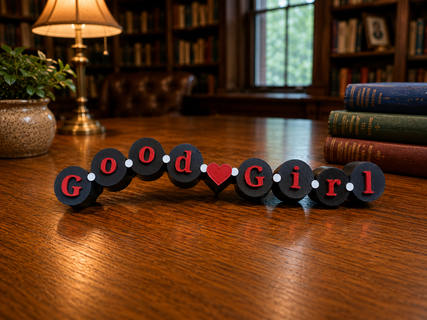 Good Girl Friendship Bracelet Bead Shelf Decor