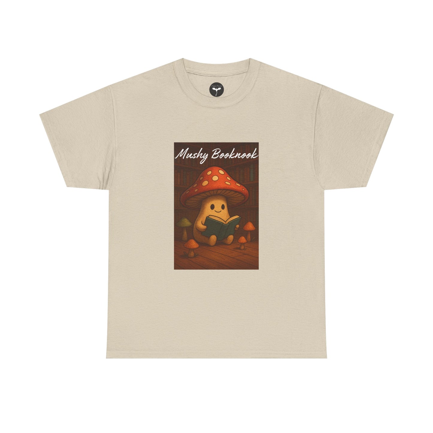 Mushroom Bookworm Tee - Cozy Cotton Unisex T-Shirt, Cute Gift for Book Lovers, Casual Style for Fall, Great for Kids & Adults