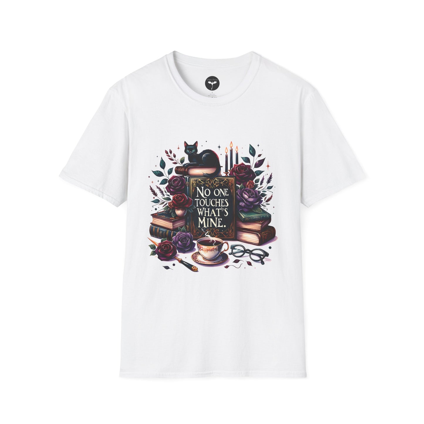 Whimsical Book Lover T-Shirt - Perfect for Readers, Cat Lovers, Literary Gifts, Cozy Nights, Bookish Wear