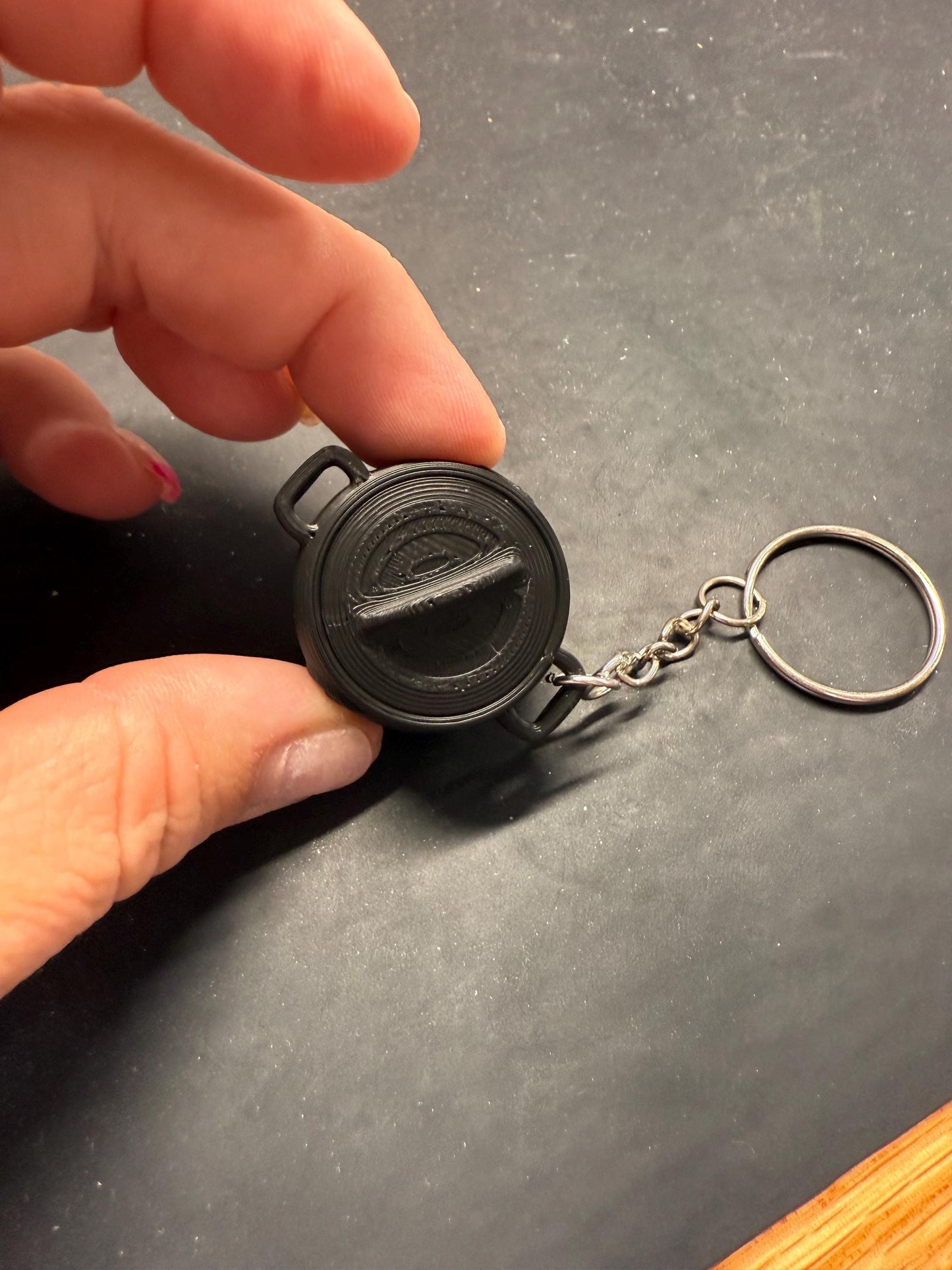 Cauldron Keychain w/ removable lid