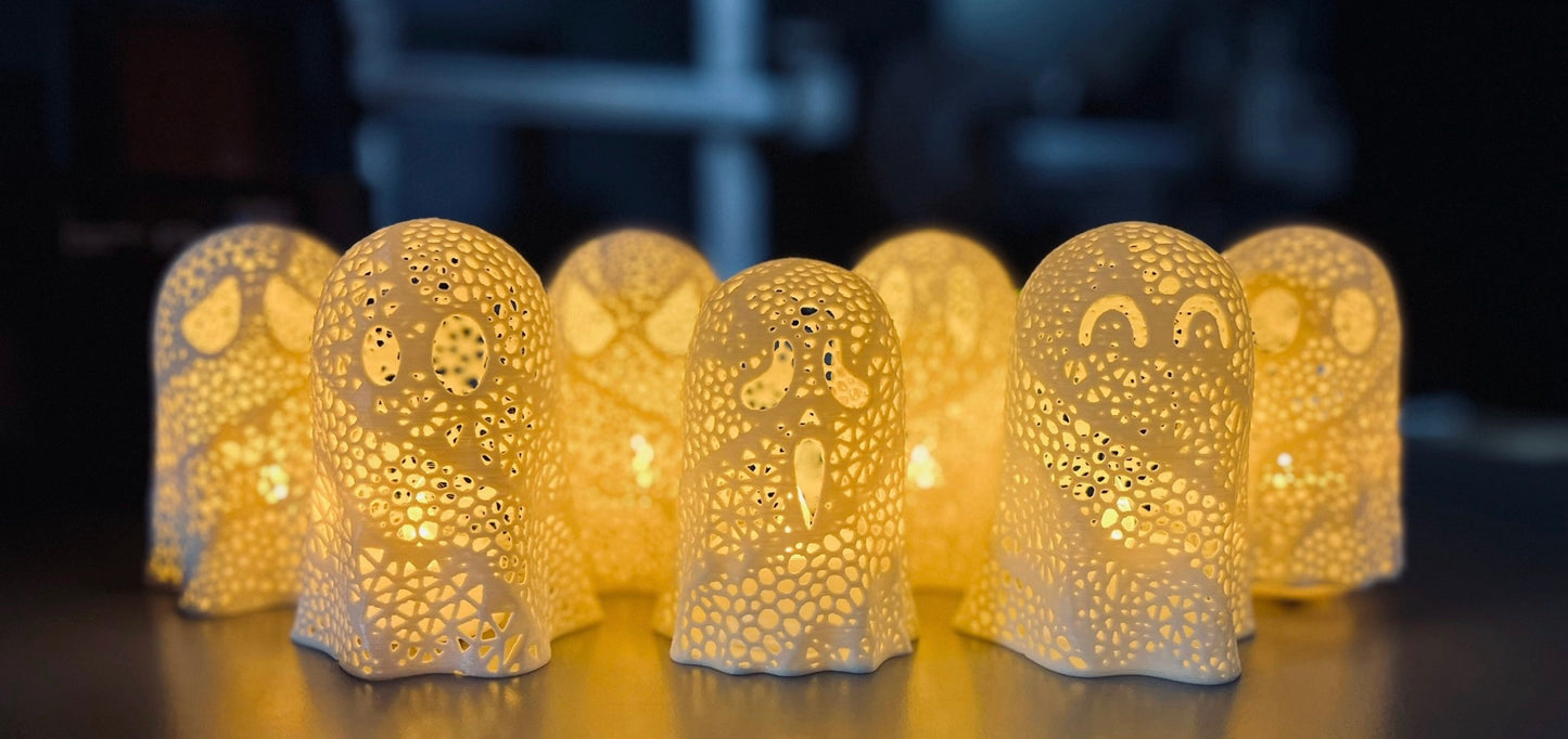 Ghost Tealight Holder-Set of 3