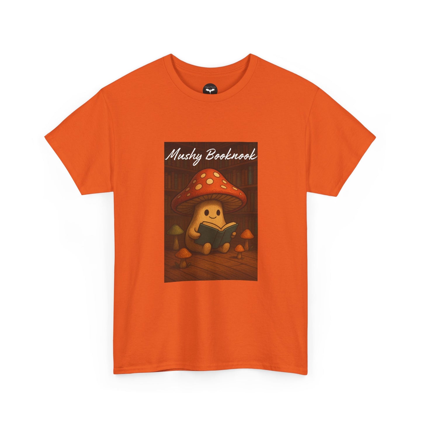 Mushroom Bookworm Tee - Cozy Cotton Unisex T-Shirt, Cute Gift for Book Lovers, Casual Style for Fall, Great for Kids & Adults