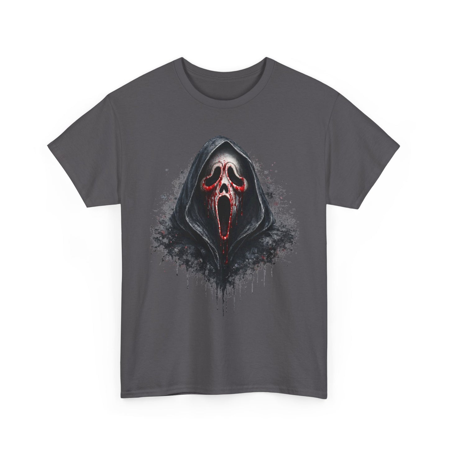 Scream Mask Horror Tee — Distressed Ghostface Graphic T-Shirt
