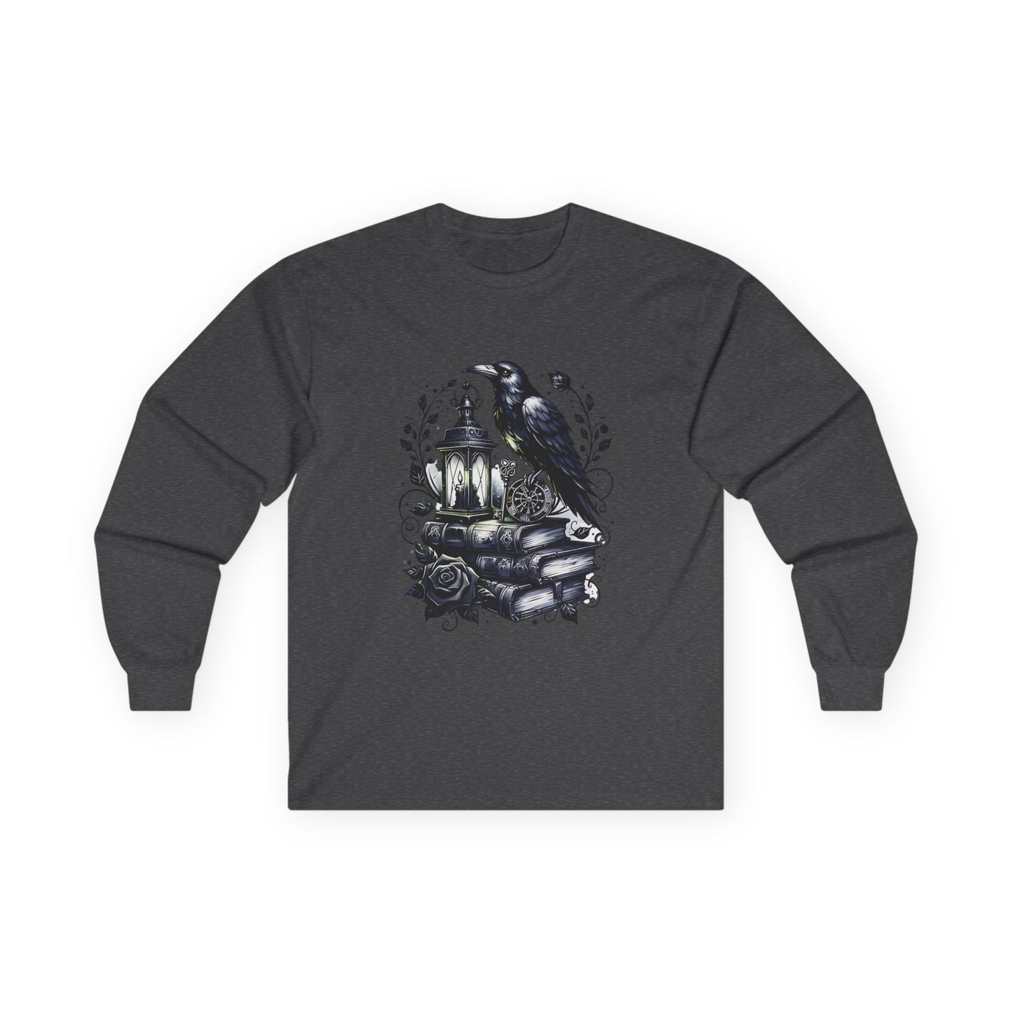 Gothic Raven Long Sleeve Tee