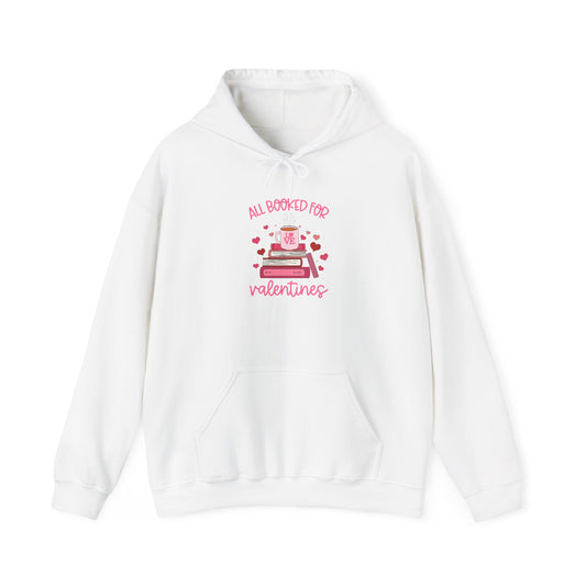 All Booked for Valentines Hooded Sweatshirt