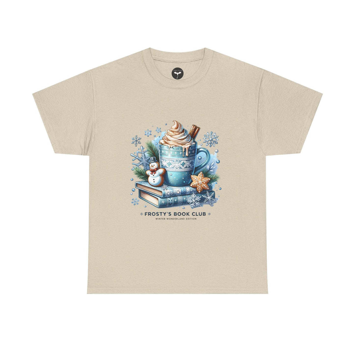 Frosty's Book Club T-Shirt — 'Frosty's Book Club' Hot Cocoa & Snowman Design