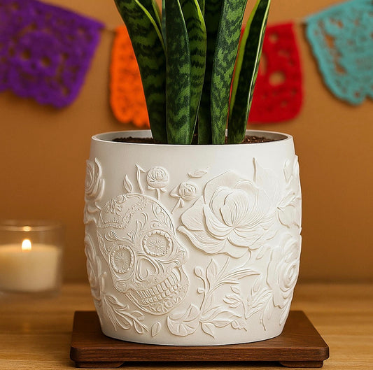 Skull & Roses Planter