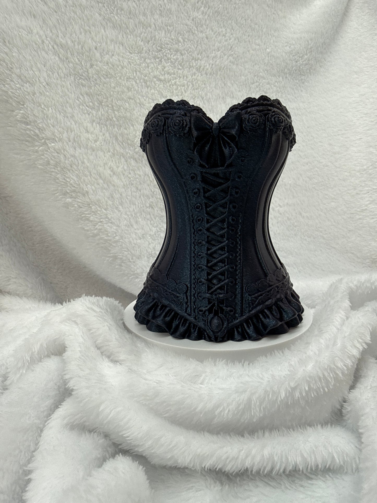 Gothic Corset Pen/Makeup Brushes/Vase