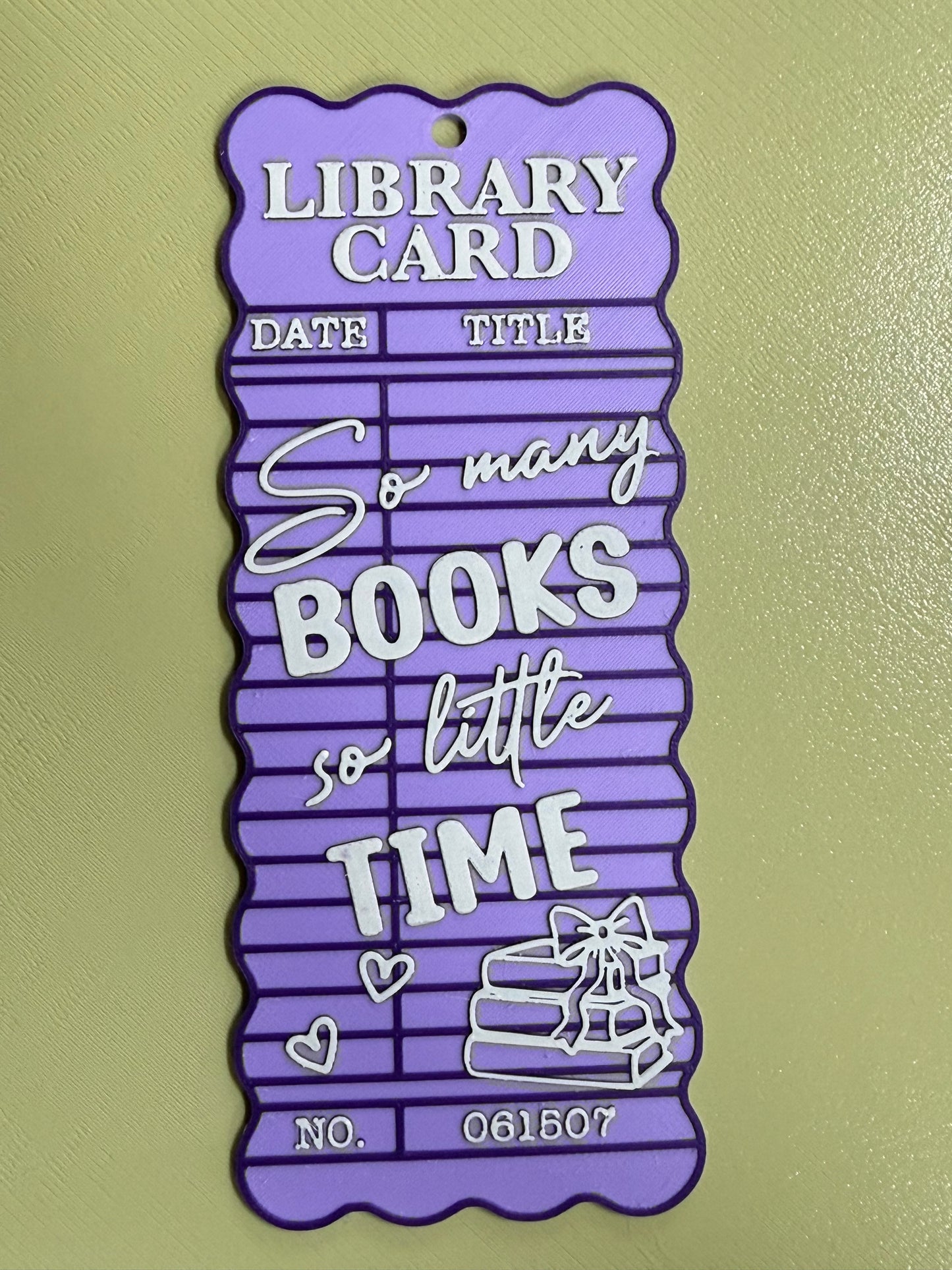 So Many Books-Library Card Bookmarks