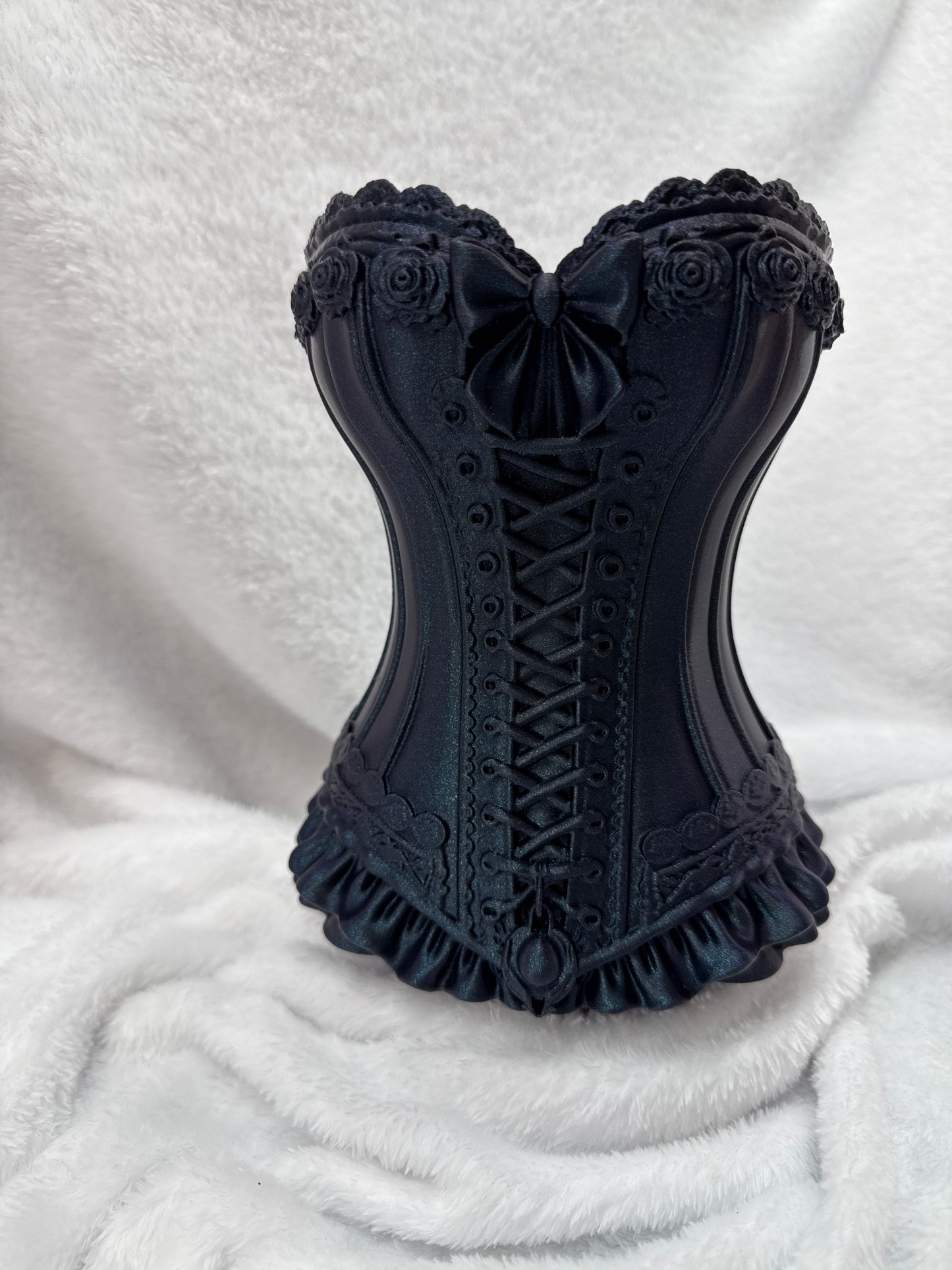 Gothic Corset Pen/Makeup Brushes/Vase