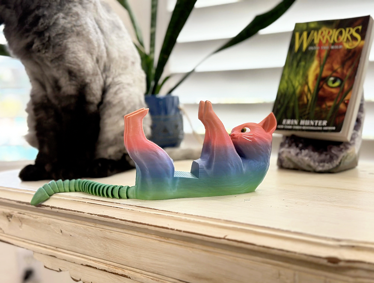 Cat Kindle or Book Holder