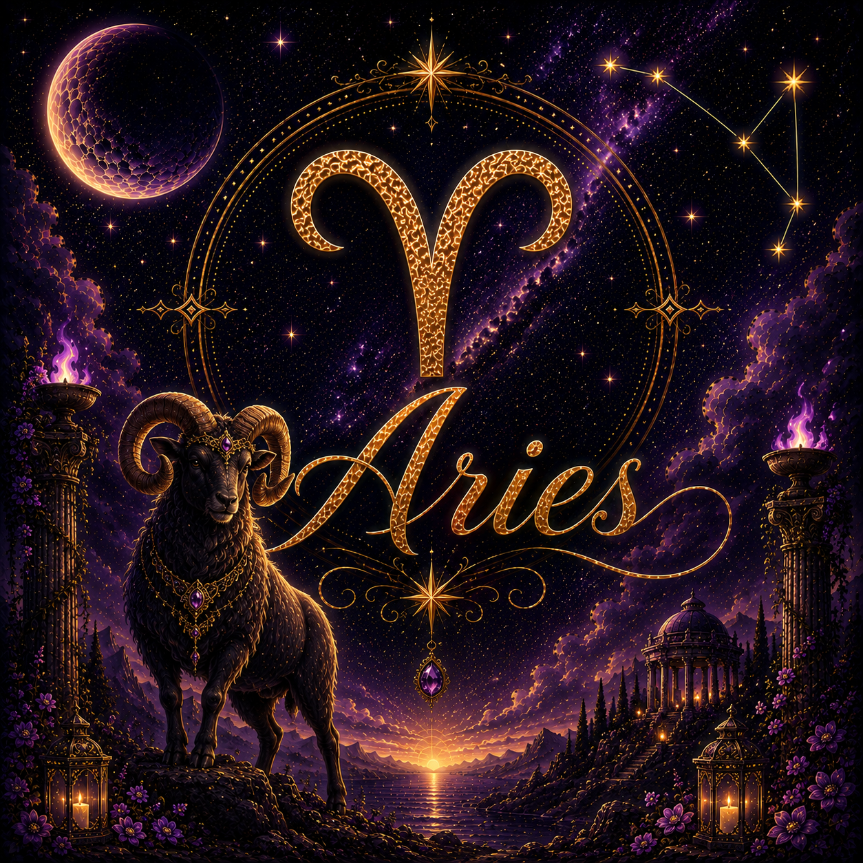 Aries Zodiac Essentials Gift Set