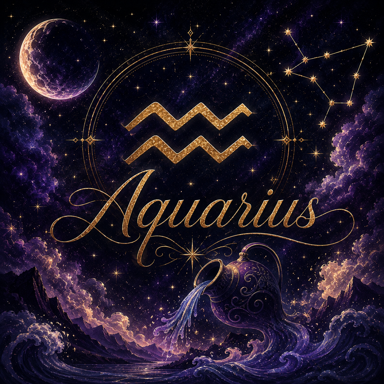 Aquarius Zodiac Essentials Gift Set
