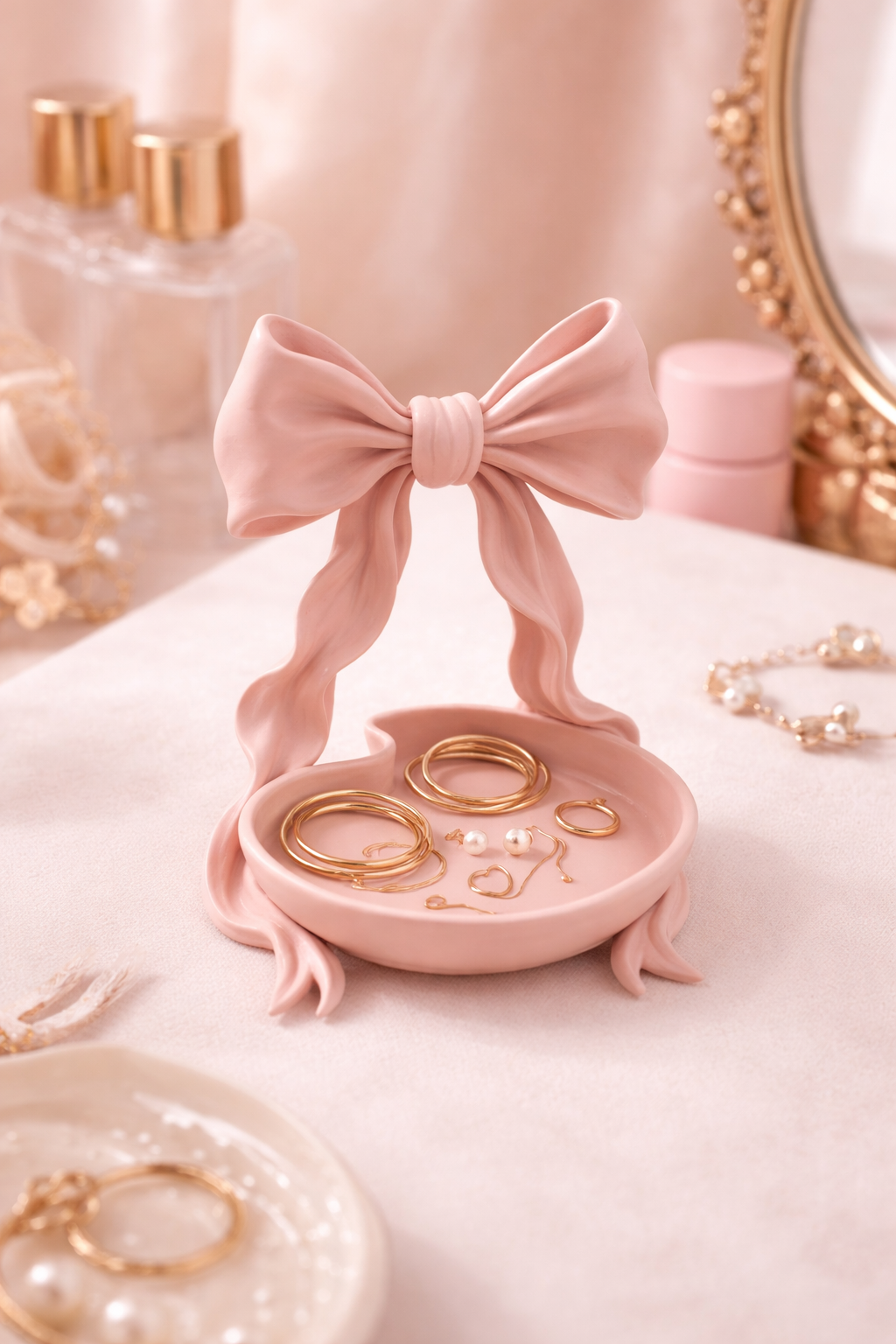 Tall Bow Trinket Tray