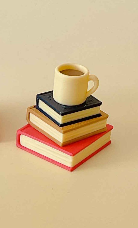 Cup of Coffee w/Books Clicker