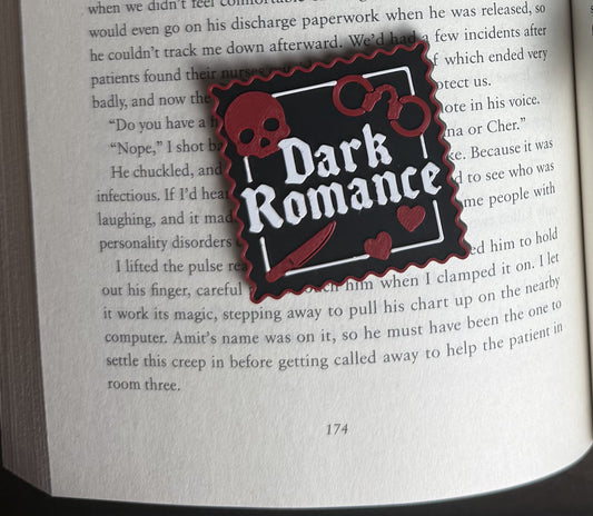 Dark Romance Square Pin or Popsocket
