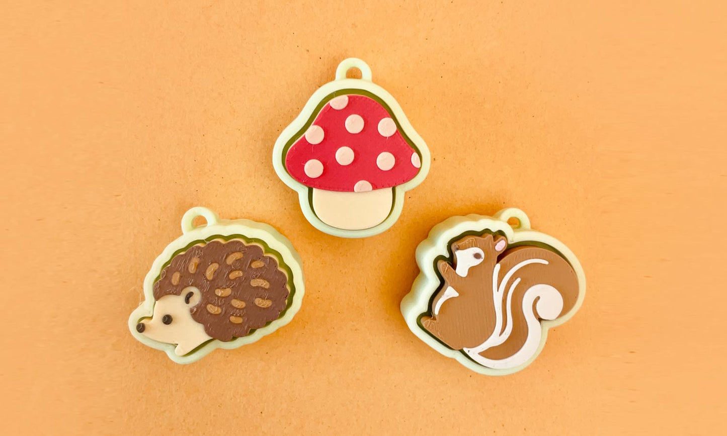Woodland Creatures Clicker Set of 3