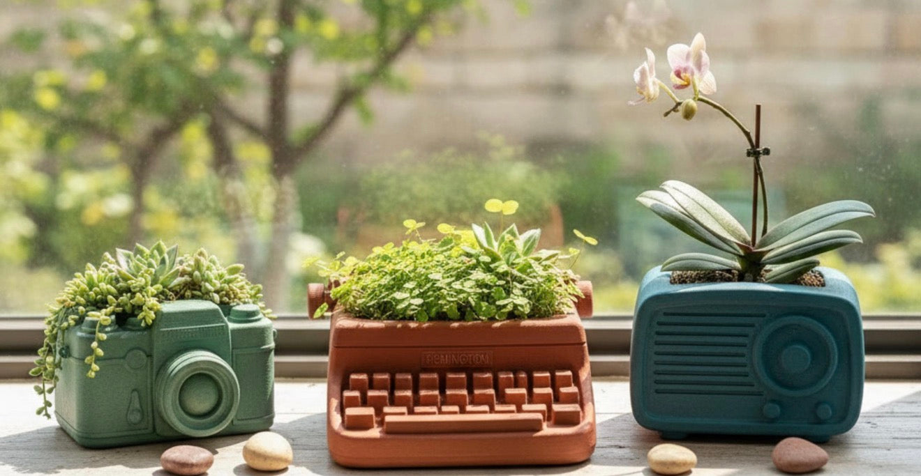 Typewriter Planter