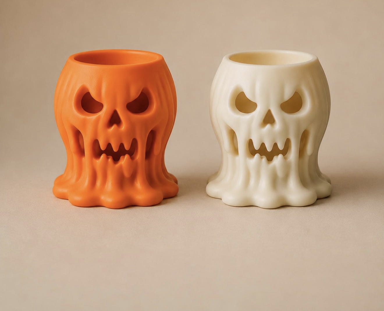 Melting Pumpkin Tea light Holder