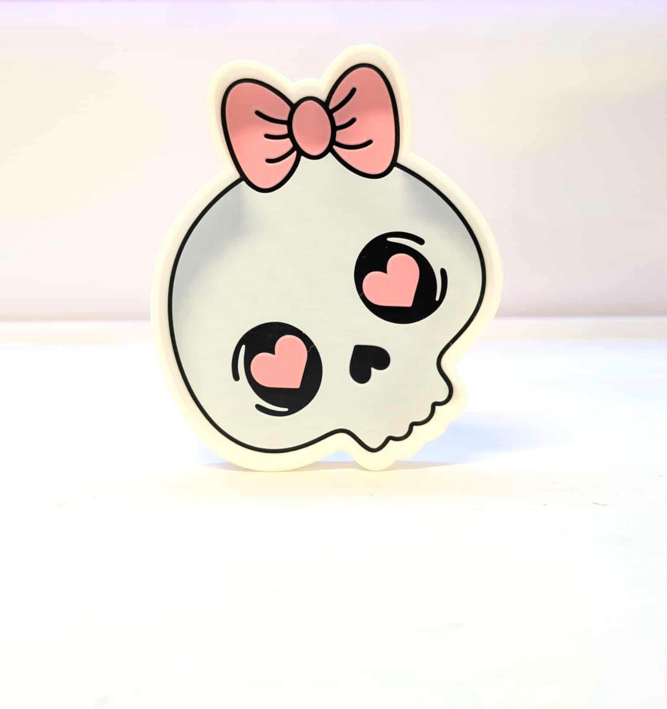 Skull w/Bow Trinket Tray