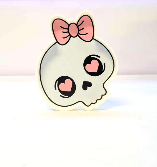 Skull w/Bow Trinket Tray