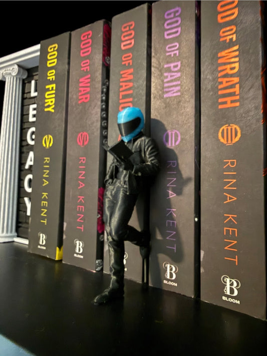 Biker w/Colored Helmet Shelf Sitter