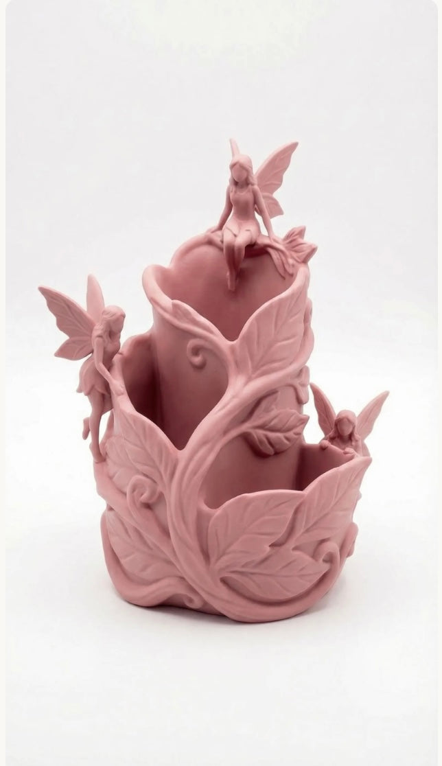 Tall Fairy Pen/Makeup Brushes Holder