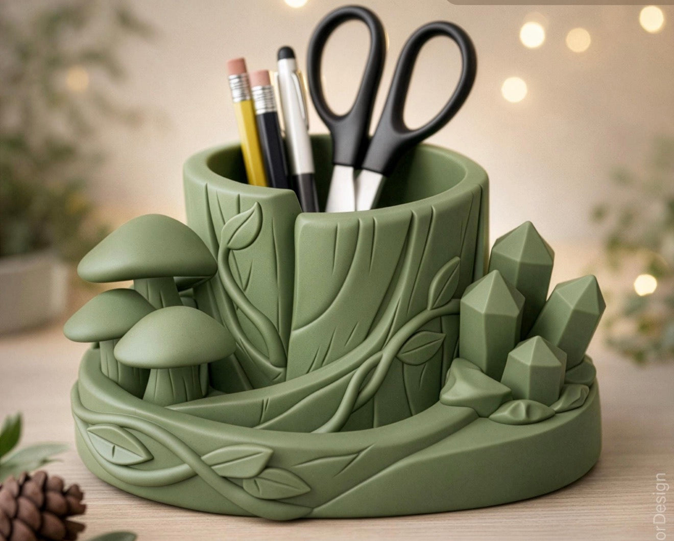 Mushroom Pen Holder-One Slot