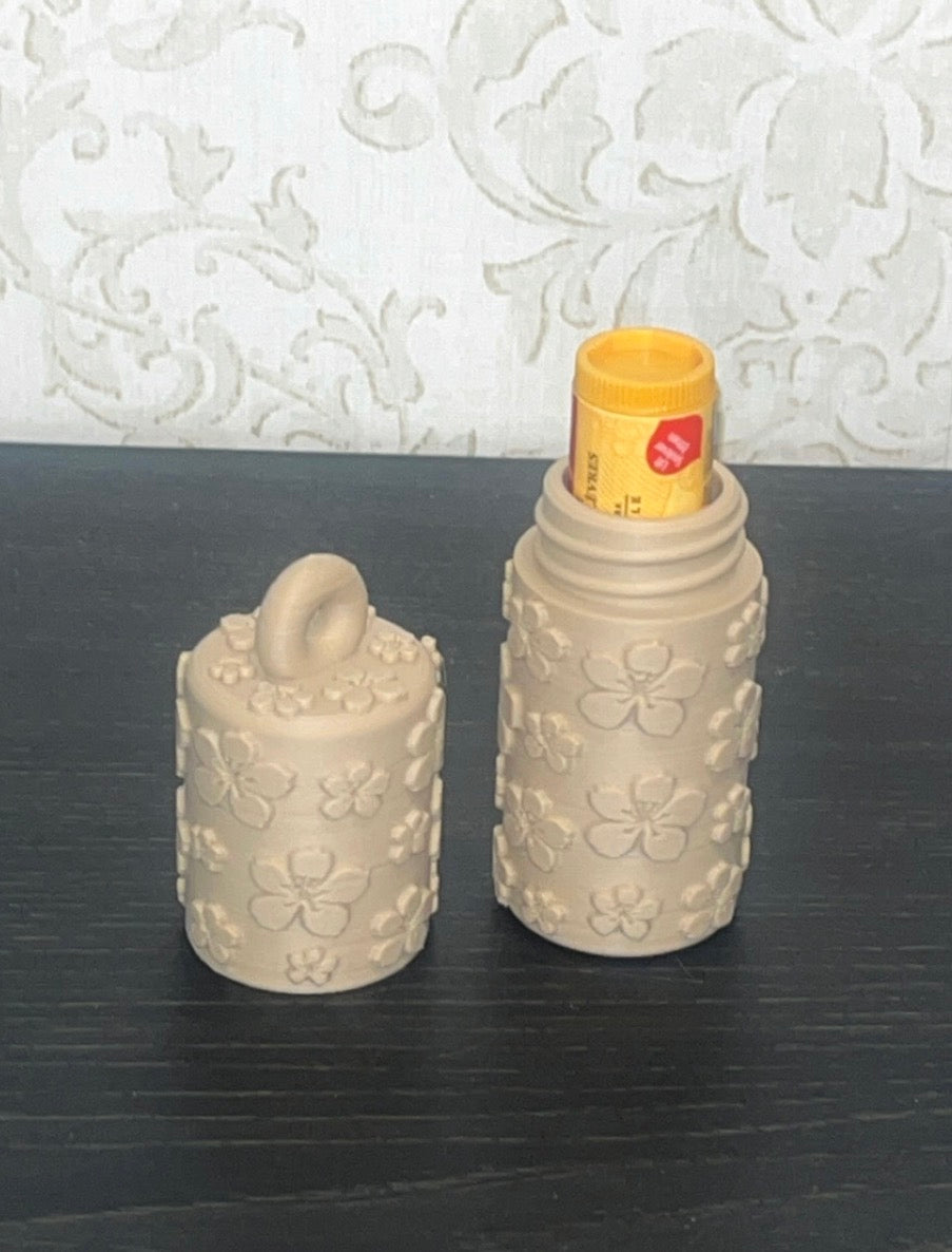 Travel Chapstick Container Keychain