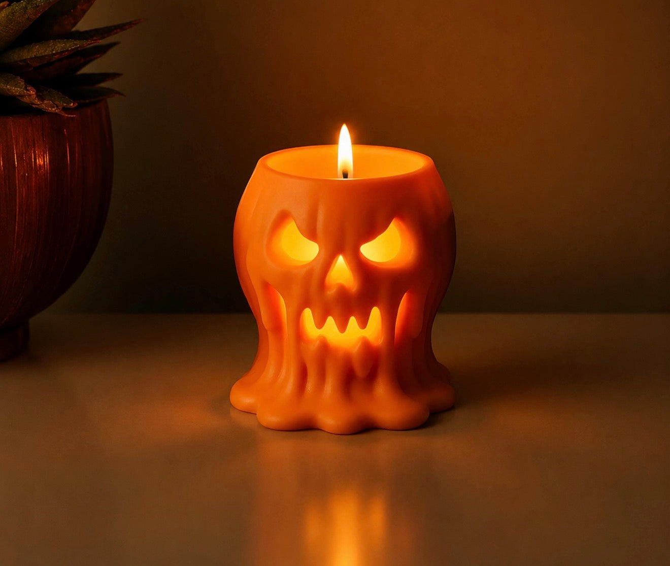 Melting Pumpkin Tea light Holder