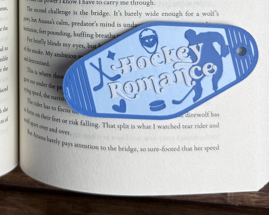 Hockey Romance Motel Keychain