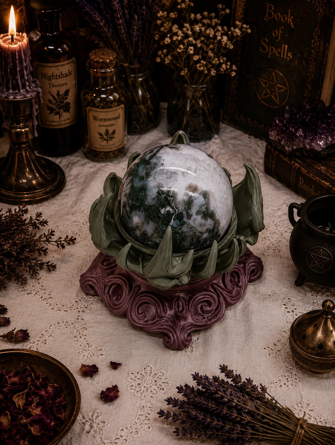 Fantasy Claw Crystal Sphere Holder