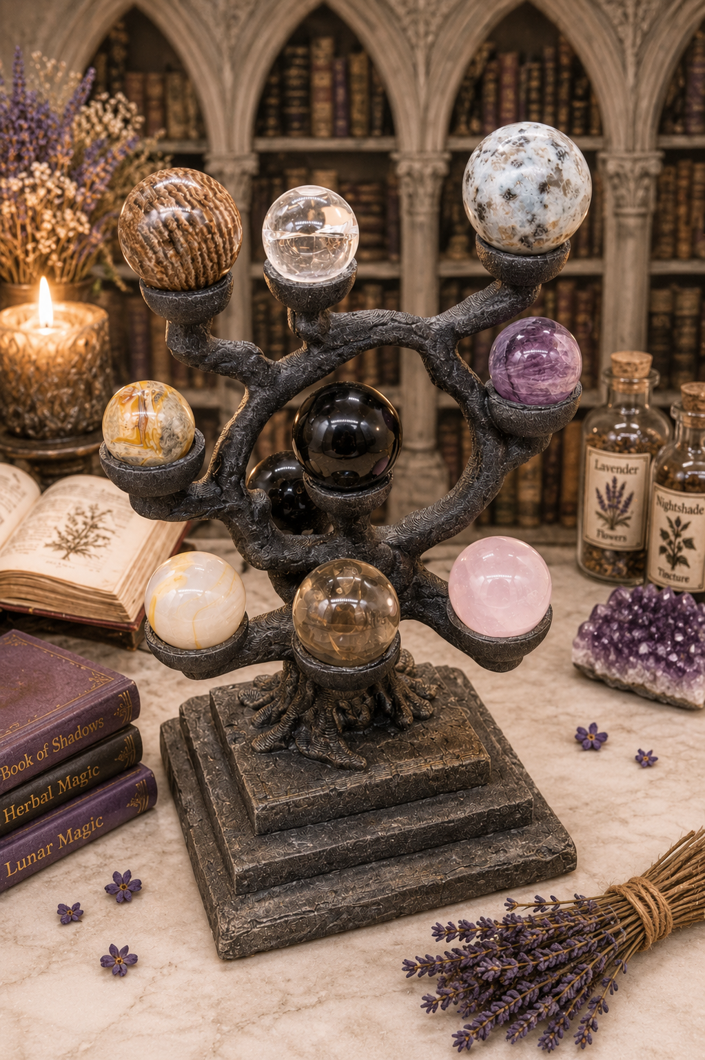 Multi-Crystal Sphere Holder