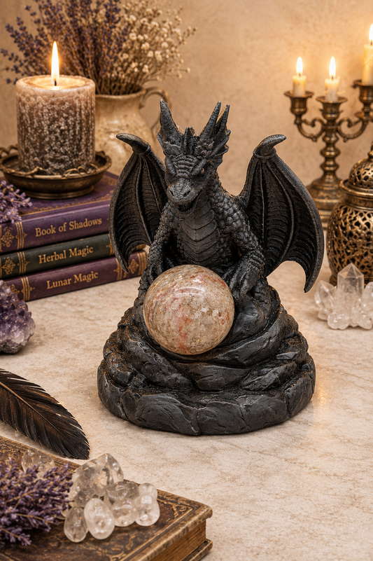 Dragon Crystal Sphere Holder