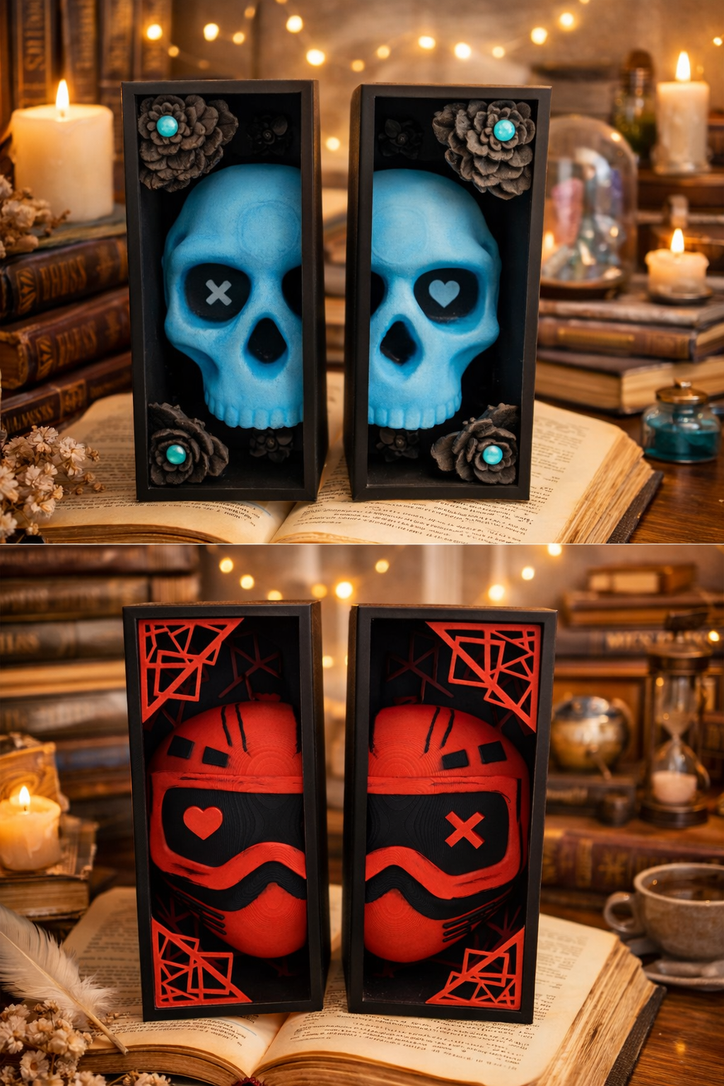 Lights Out/Caught Up Book Nook Set