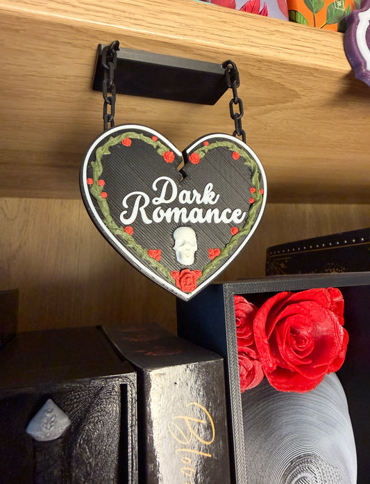Dark Romance Small Bookshelf Sign