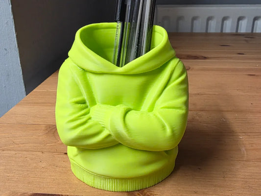 Crossed Arms Hoodie Pen Holder