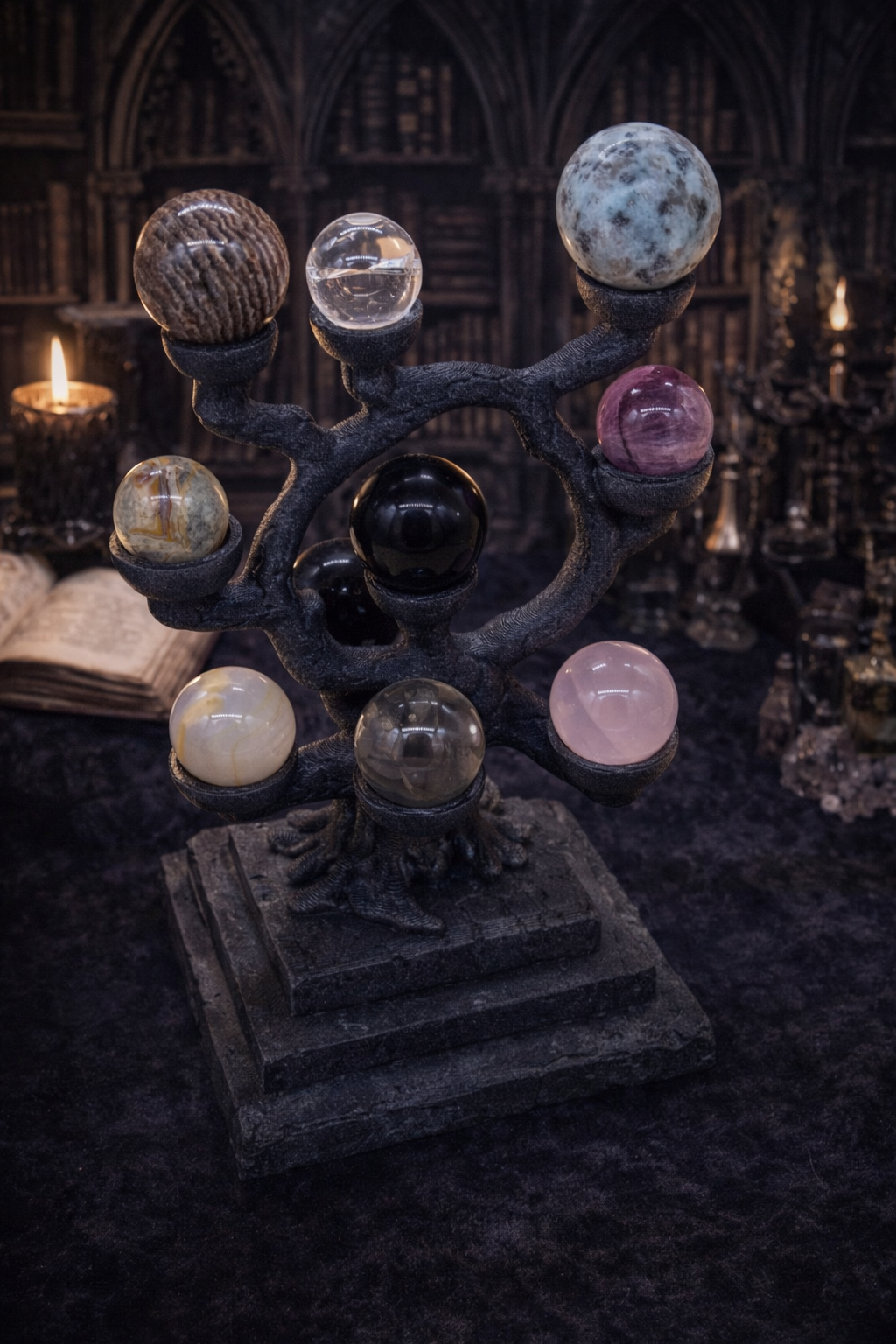 Multi-Crystal Sphere Holder