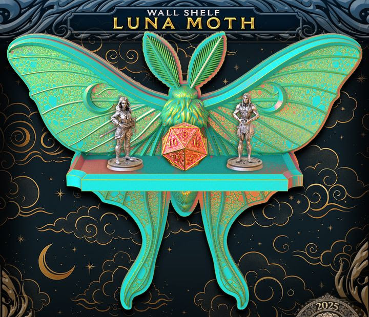 Lunar Moth wall shelf
