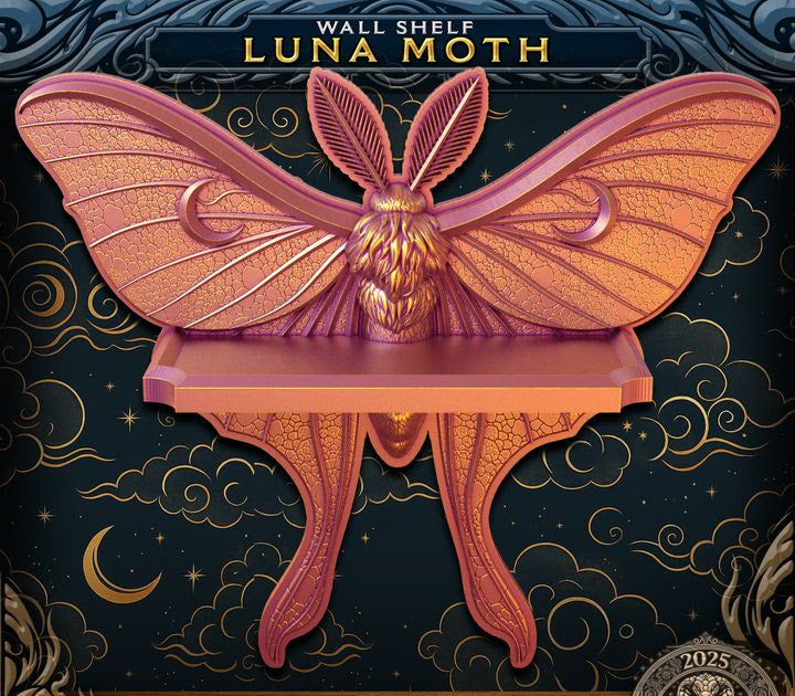 Lunar Moth wall shelf
