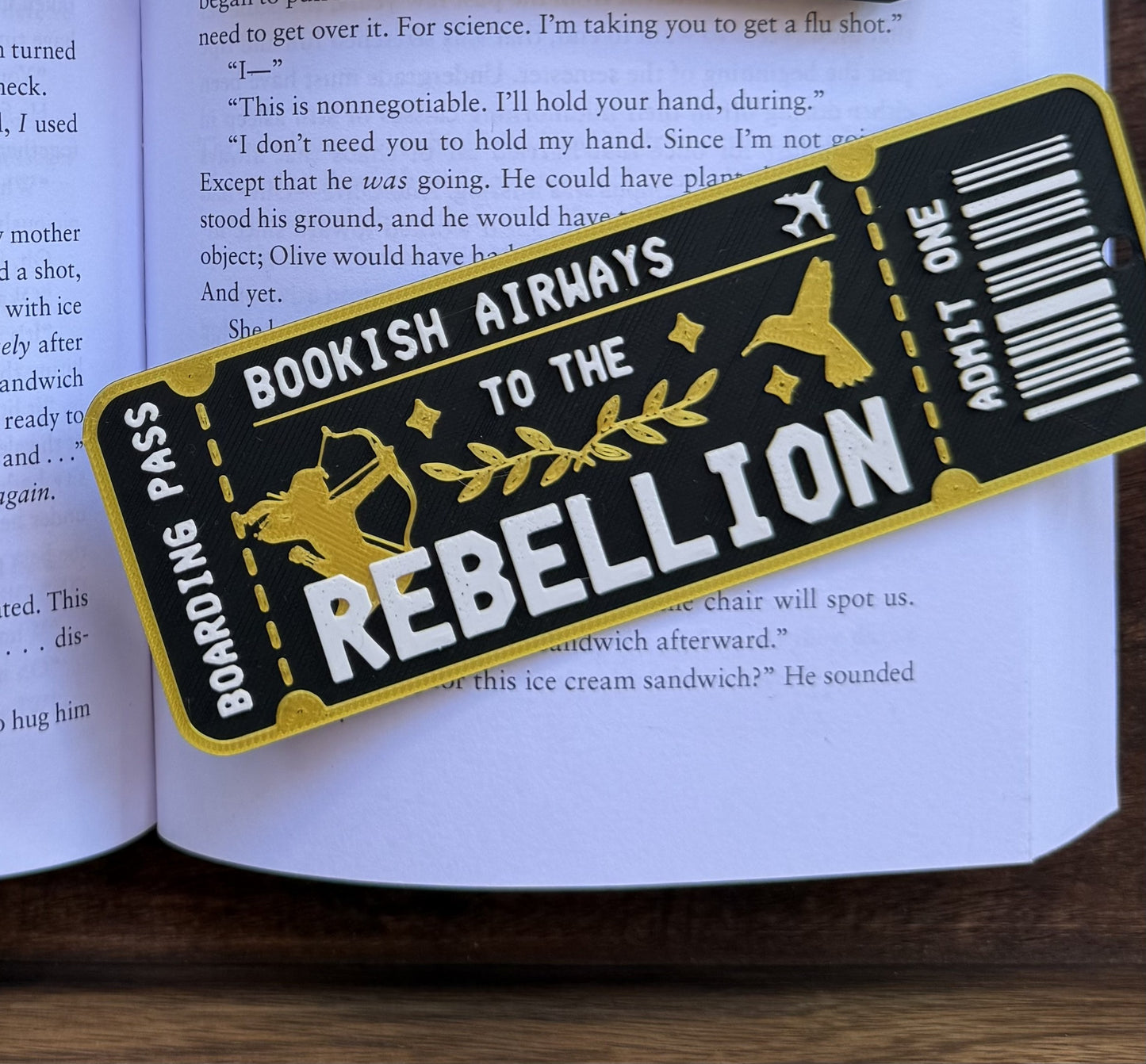 Rebellion Ticket Bookmark